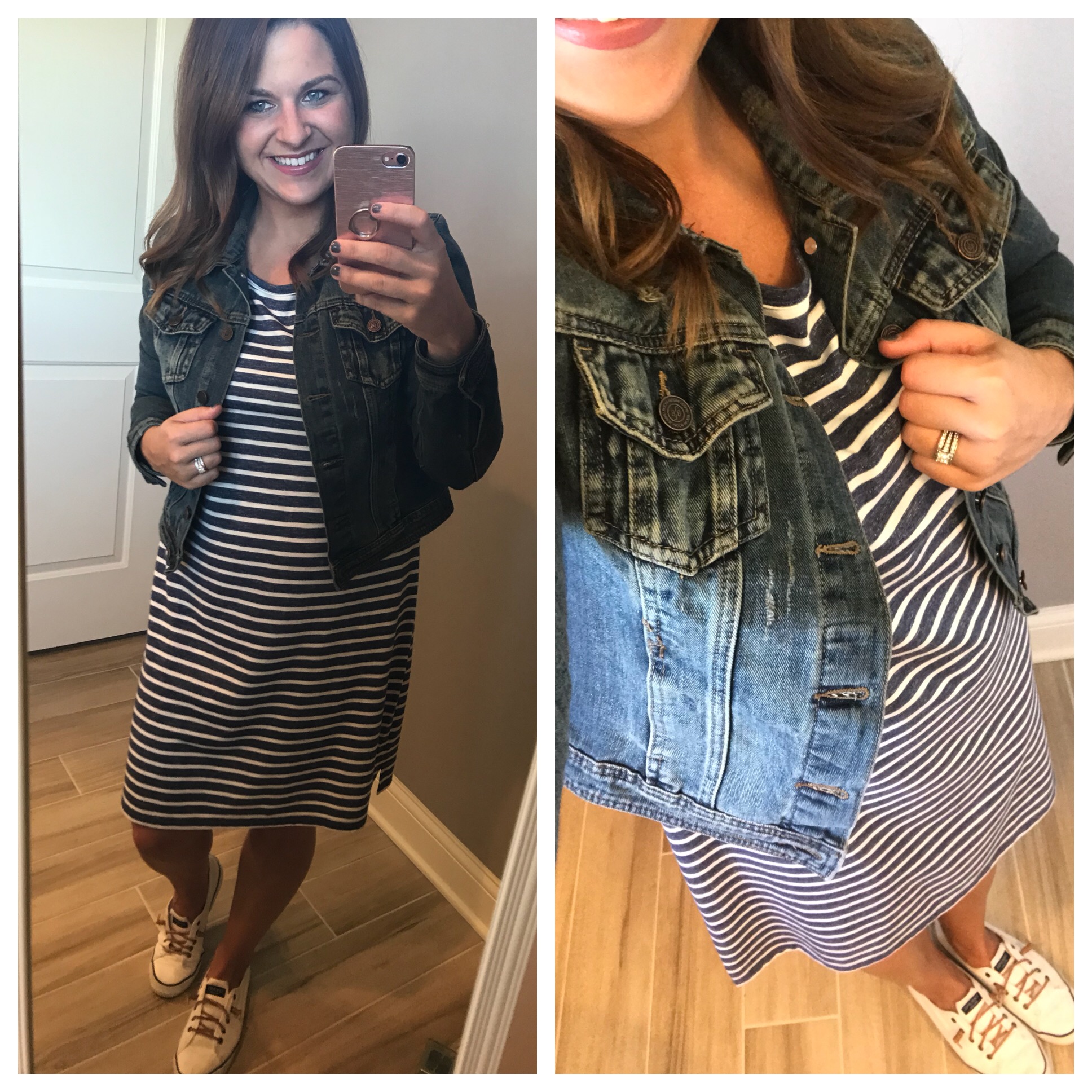 Blue stripe dress