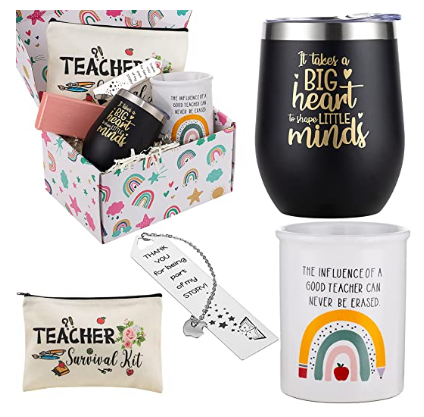 Teacher appreciation gift box premade from Amazon 
￼