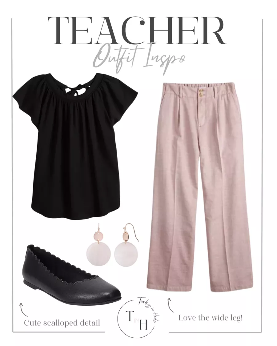 Stylish Comfort: Teacher Outfits With Flats 

flannel, orange jeans, flats, workwear, work outfit, work shoes, teacher, outfit inspo, outfit guide, style tip, shoe tip, casual flats, work flats, fashion tips, style guide