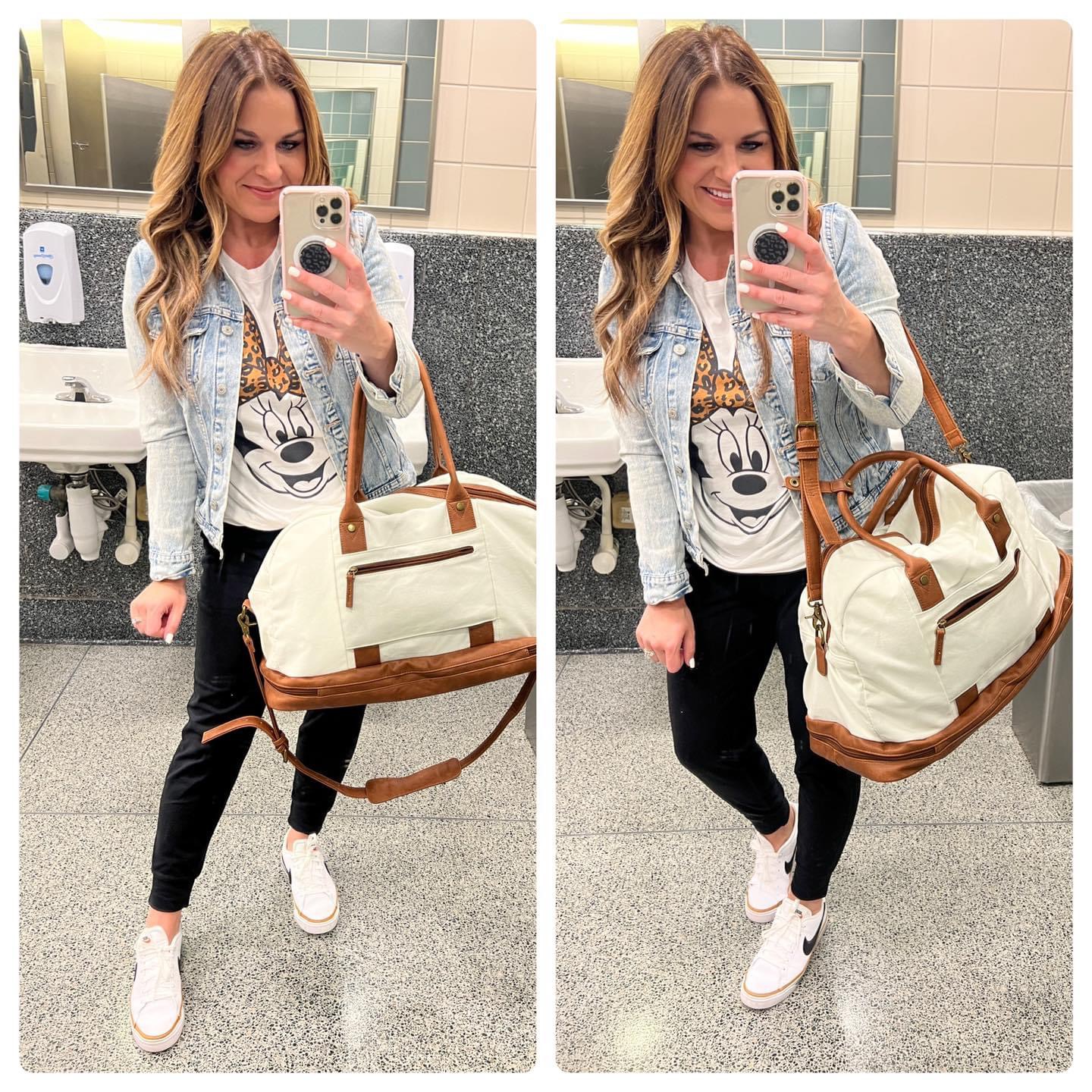 Stylish and Comfortable: Travel Outfit Ideas & Must Haves for Your Next Adventure

travel, travel outfit, vacation, vacation outfit, casual outfit, summer vacation, spring vacation, carry-on bag, white sneakers