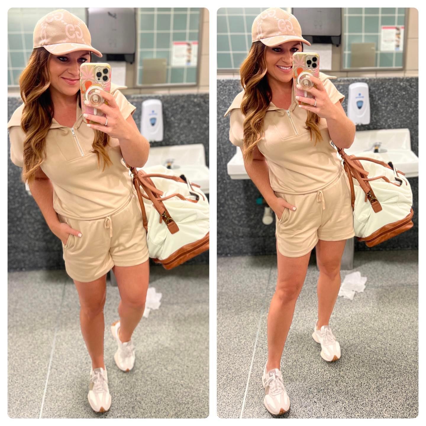 Stylish and Comfortable: Travel Outfit Ideas & Must Haves for Your Next Adventure

travel, travel outfit, vacation, vacation outfit, casual outfit, summer vacation, spring vacation, matching set, hat, sneakers