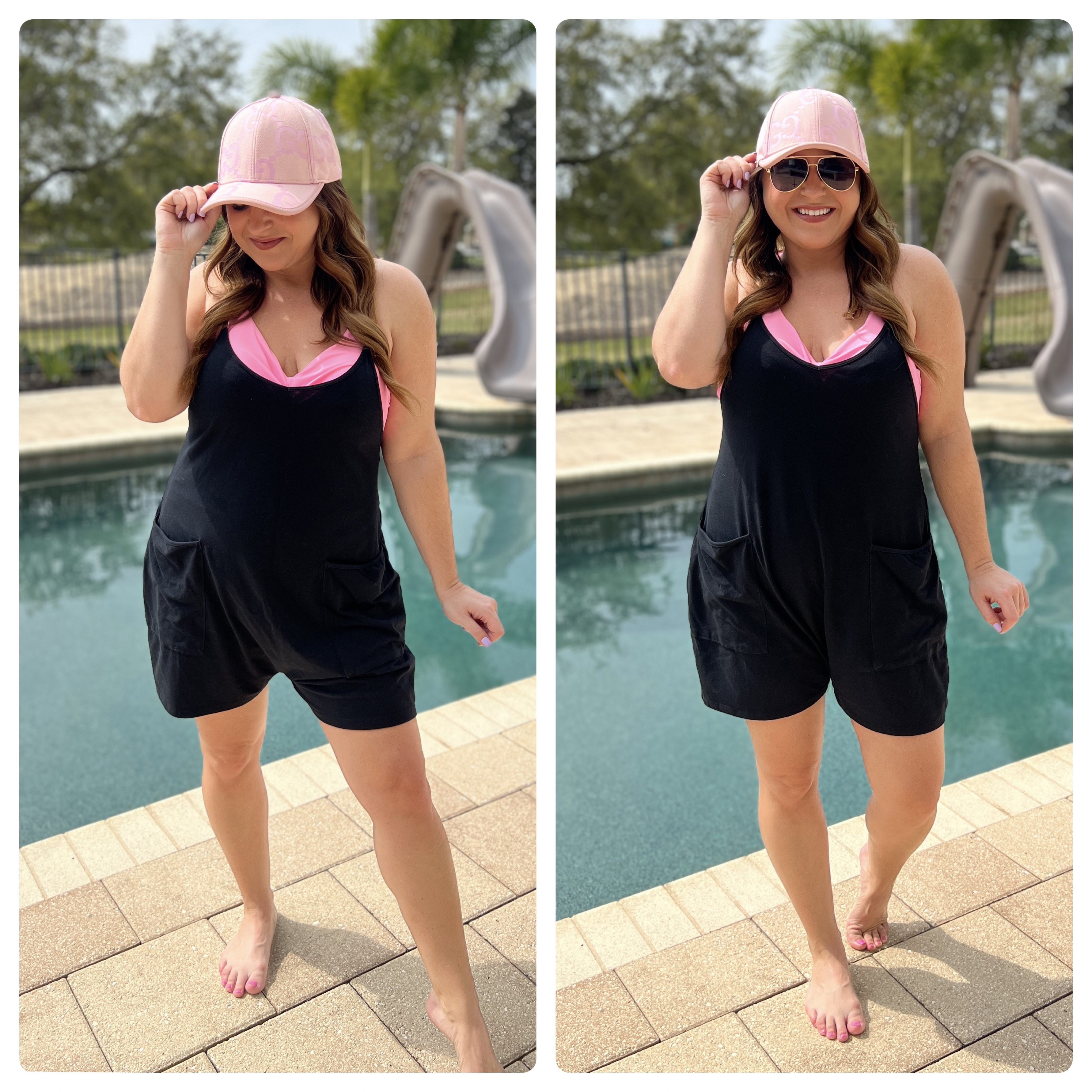 swimsuit, style guide, flattering, swim, style guide, black, swimsuits, hats, sunglasses, sunnies, 