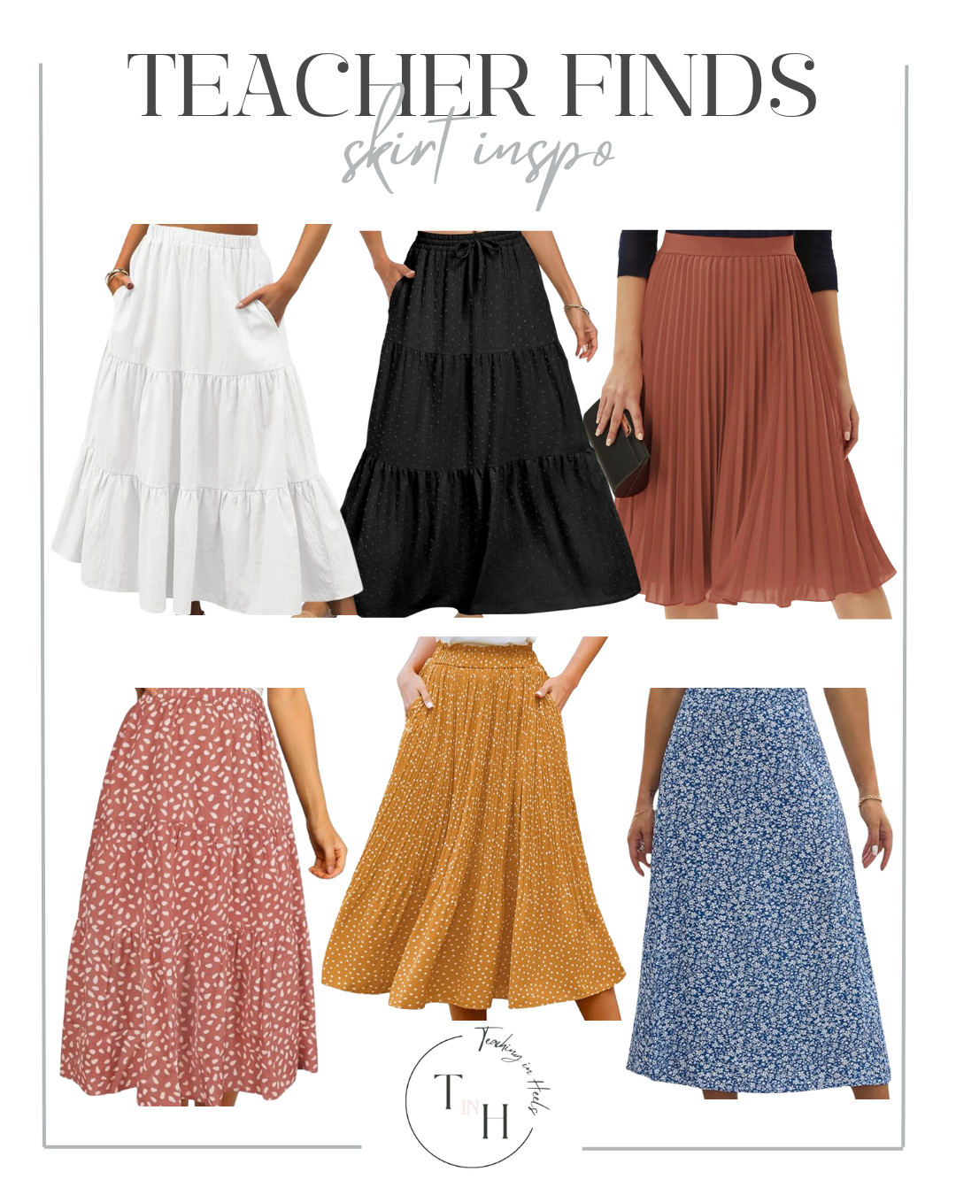 Back to School Outfits for Teachers: Professional, Practical, and Polished Looks | Teacher finds, teacher style, teacher fashion, fashion finds, fashion inspo, teacher outfits, teacher outfit inspo, teacher school clothes, clothes finds, skirts, teacher accessories