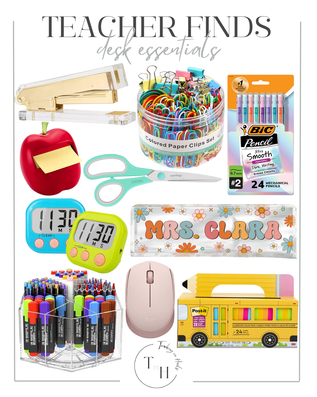 Back to School Must Haves for Teachers | back to school, teacher essentials, teacher must haves, teacher accessories, teacher desk, classroom finds, teacher lanyards, cute teacher finds, teacher finds, desk accessories, classroom desk, school prep