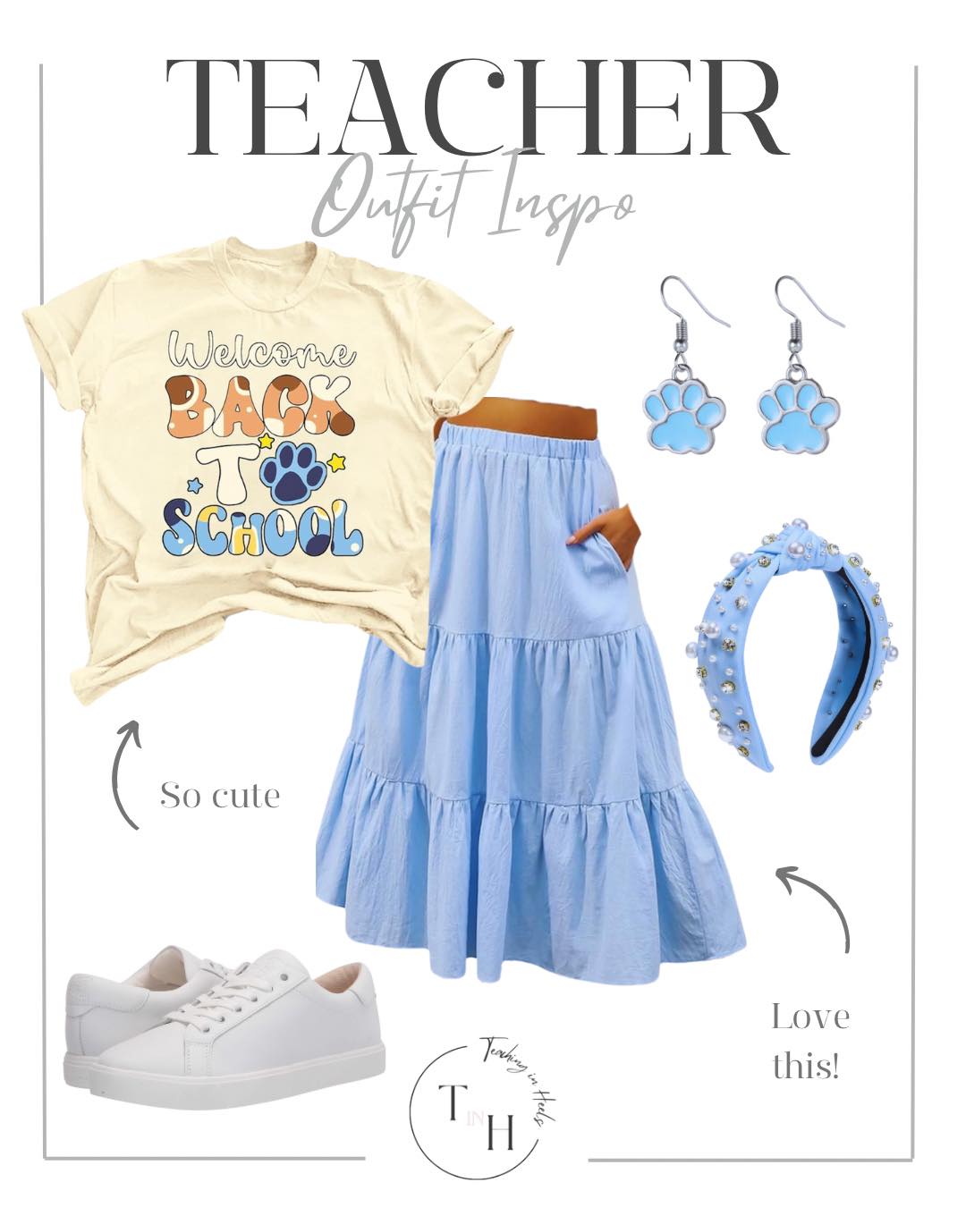 Back to School Outfits for Teachers: Professional, Practical, and Polished Looks | Teacher finds, teacher style, teacher fashion, fashion finds, fashion inspo, teacher outfits, teacher outfit inspo, teacher school clothes, clothes finds, skirts, teacher accessories