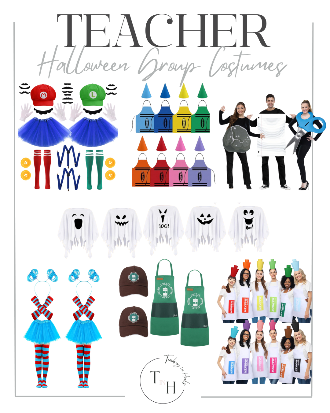 Halloween Classroom Costume Ideas for Teachers: Fun, Creative, and Classroom-Friendly, Halloween, Halloween costumes, Halloween inspo, Halloween T-shirts, Teacher Halloween Outfits, Teacher Halloween Inspo, Halloween prizes, Halloween accessories