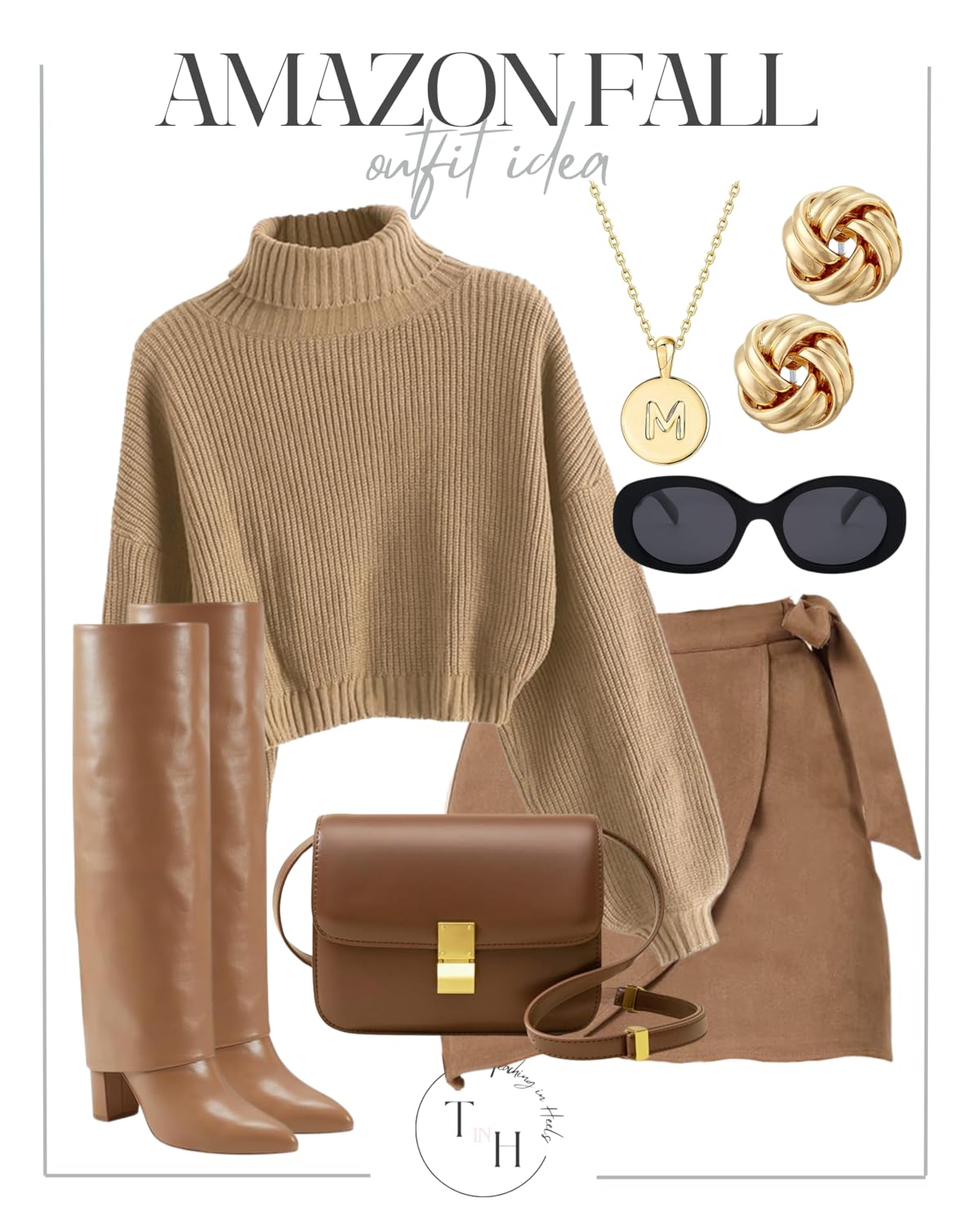 Embrace Autumn: Your Ultimate Guide to Fall Fashion 2024 | Fall Fashion, women's fashion, autumn wardrobe, turtle neck sweater, brown boots, amazon fall outfit idea