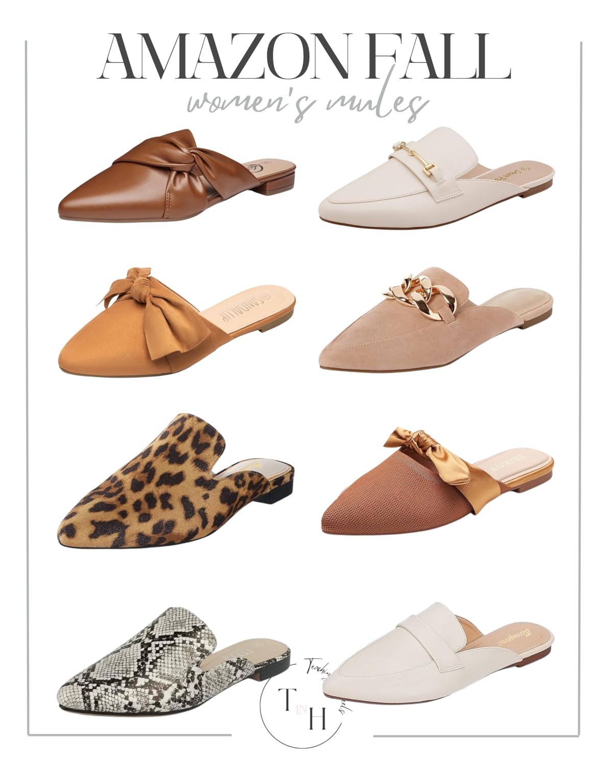 Embrace Autumn: Your Ultimate Guide to Fall Fashion 2024 | Fall Fashion, women's fashion, autumn wardrobe, animal print, mules, footwear, amazon fall women's mules