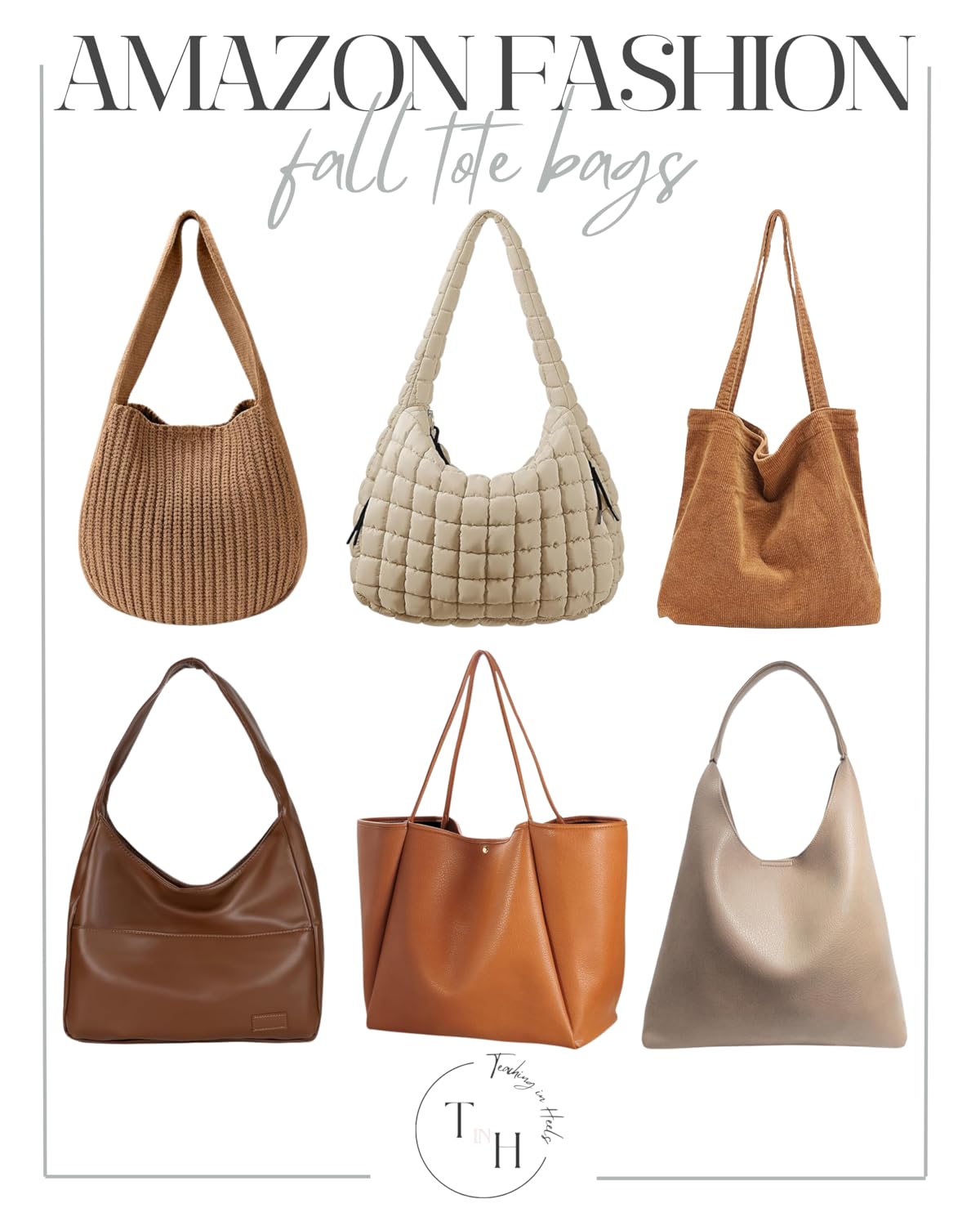 Embrace Autumn: Your Ultimate Guide to Fall Fashion 2024 | Fall Fashion, women's fashion, autumn wardrobe, it bag, it girl bag, brown bags, amazon fashion fall tote bags