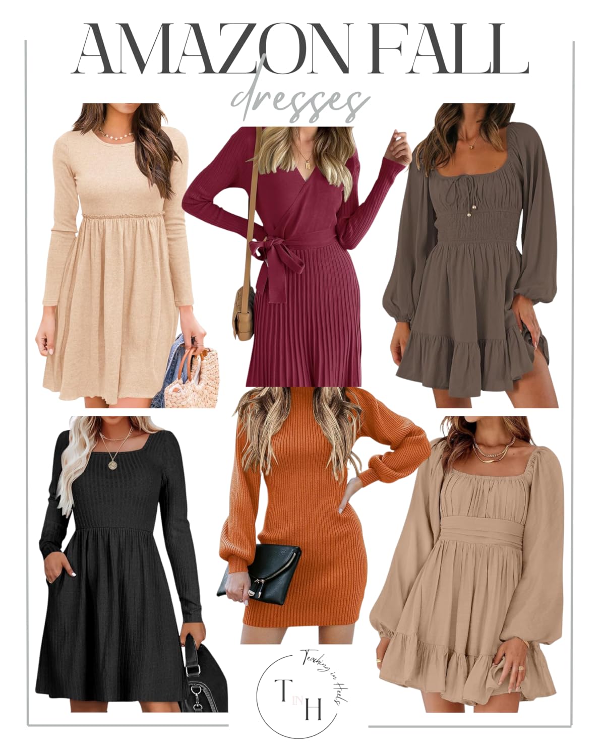 Embrace Autumn: Your Ultimate Guide to Fall Fashion 2024 | Fall Fashion, women's fashion, autumn wardrobe, fall dress, cozy dress, early fall dress, amazon fall dresses