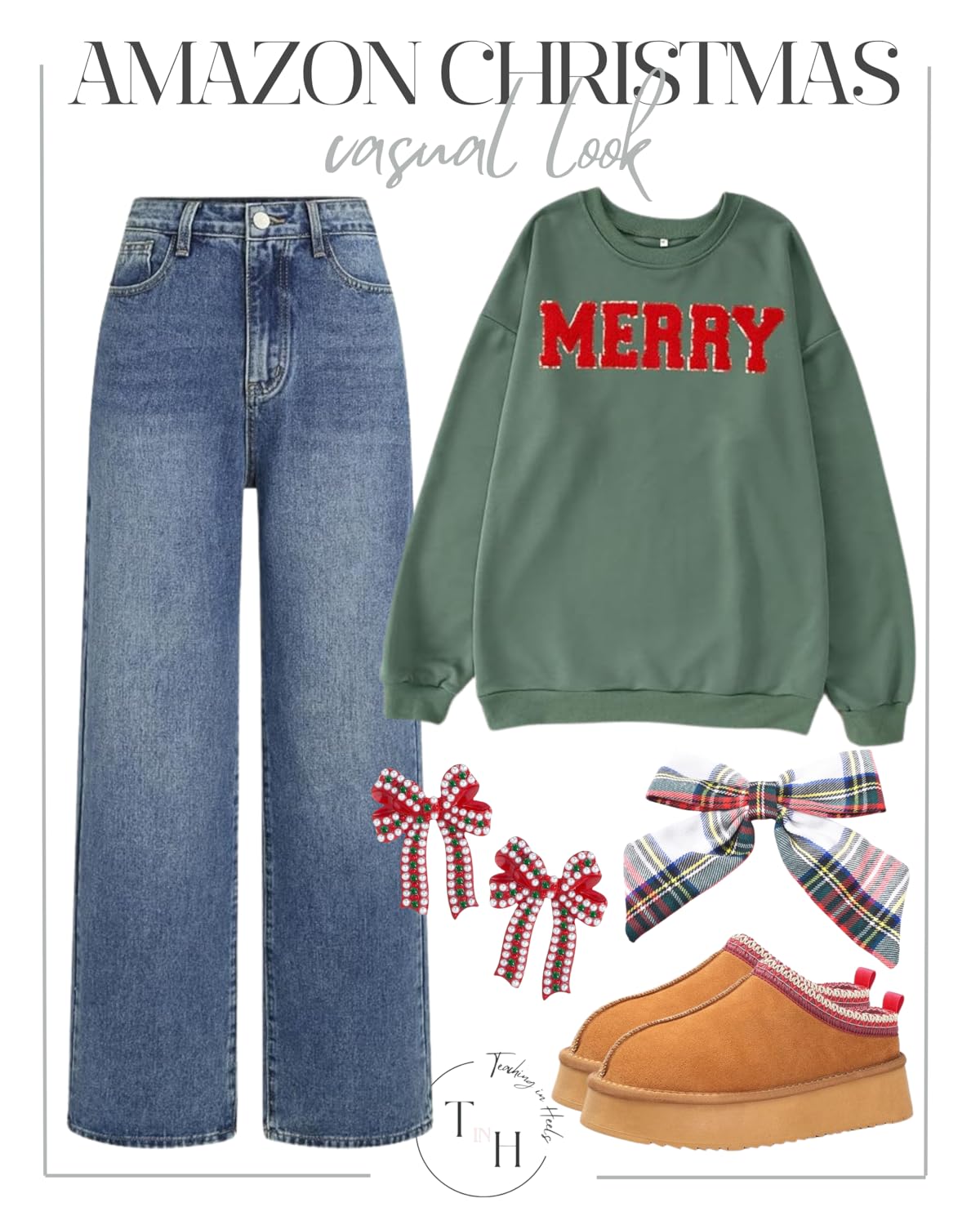 festive and affordable holiday outfits for any occasion | holiday, holiday outfits, holiday style, Christmas party, Work party, red outfit, plaid outfit, casual Christmas