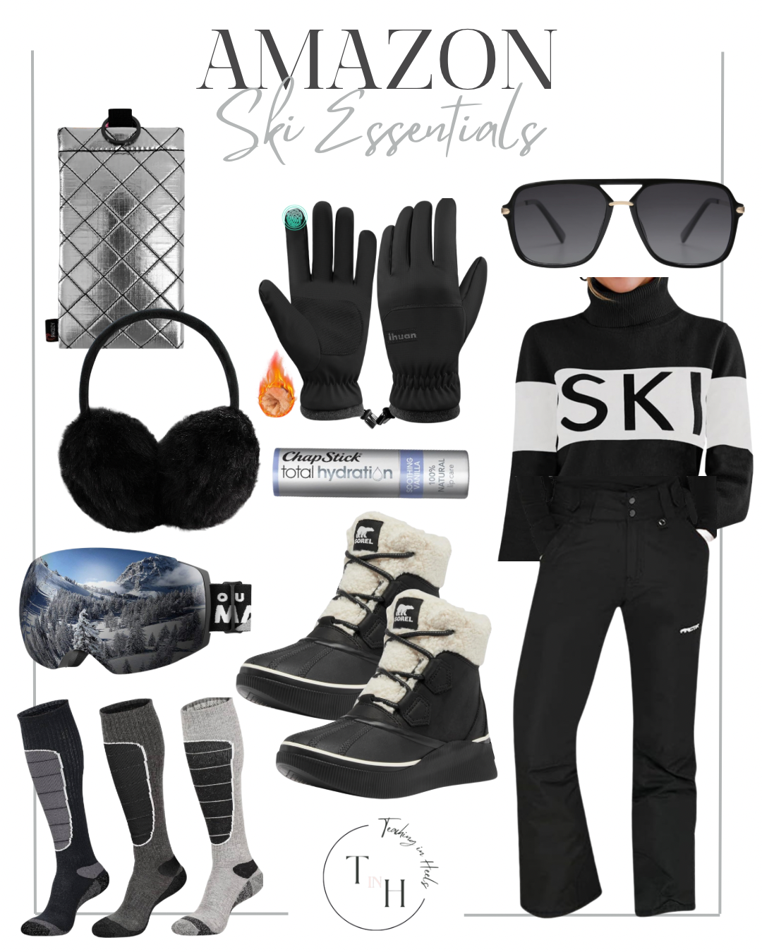 Cold Weather Outfits and Essentials | women's fashion, winter outfit, outfit inspo, amazon outfit, amazon fashion, ski essentials, ski wear, ski accessories