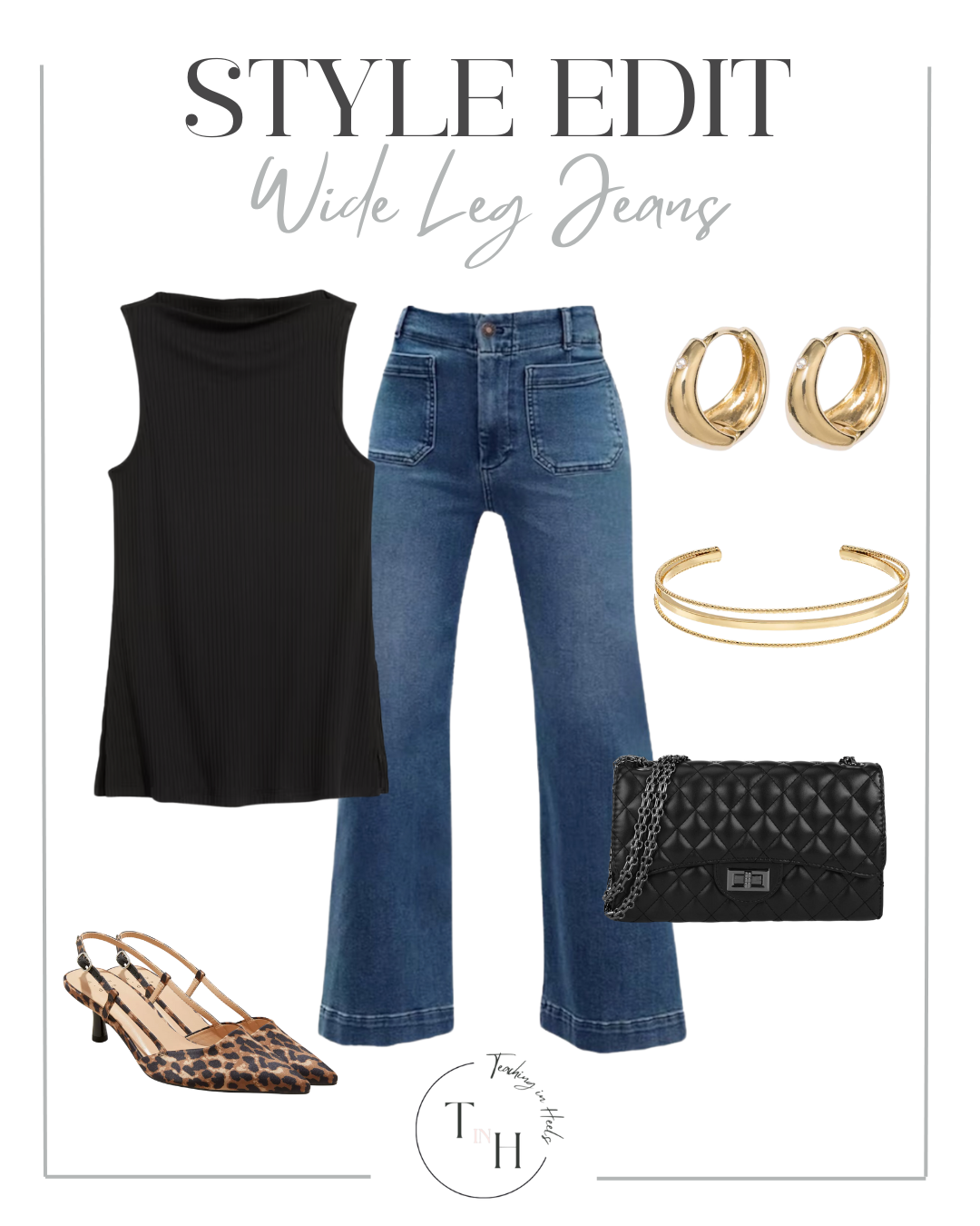 Walmart jeans styled as a date night outfit