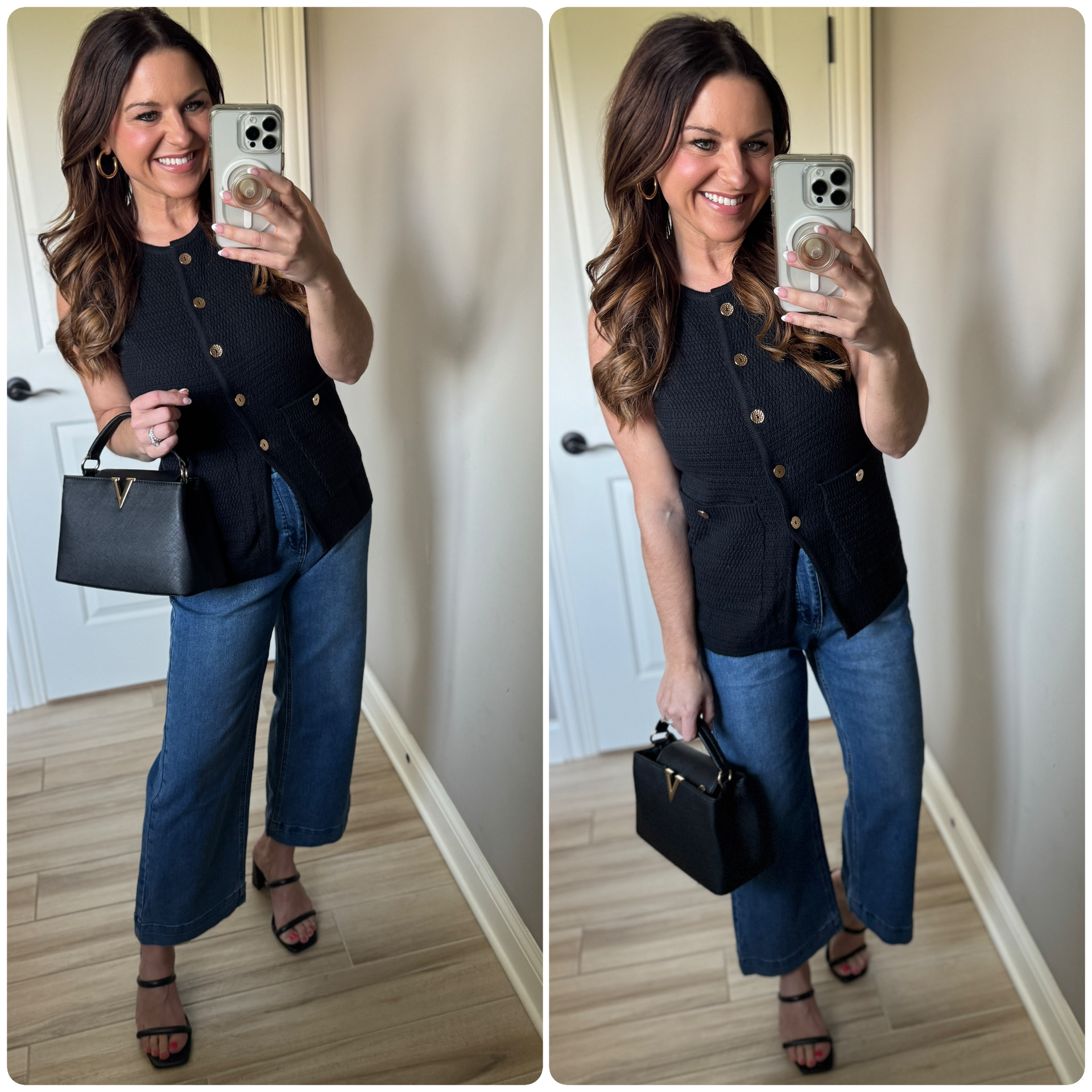 How to Style Wide Leg Jeans: The Closet Staple You’ll Wear Year-Round | Summer outfit, versatile jeans, date night outfit, teacher outfit, brunch outfit, elevated casual 